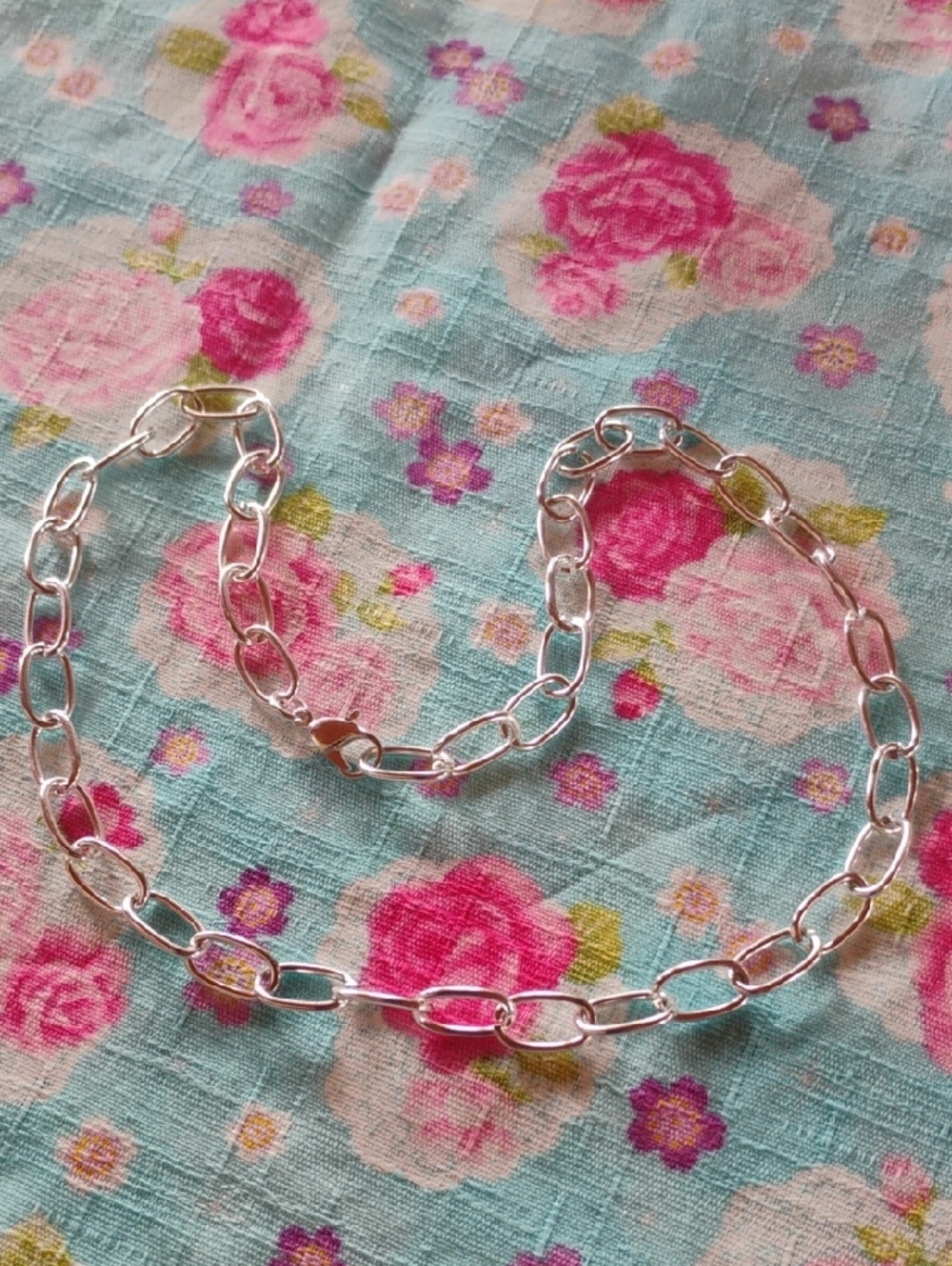 Silver Link Chain Necklace - Classic Women's Jewelry